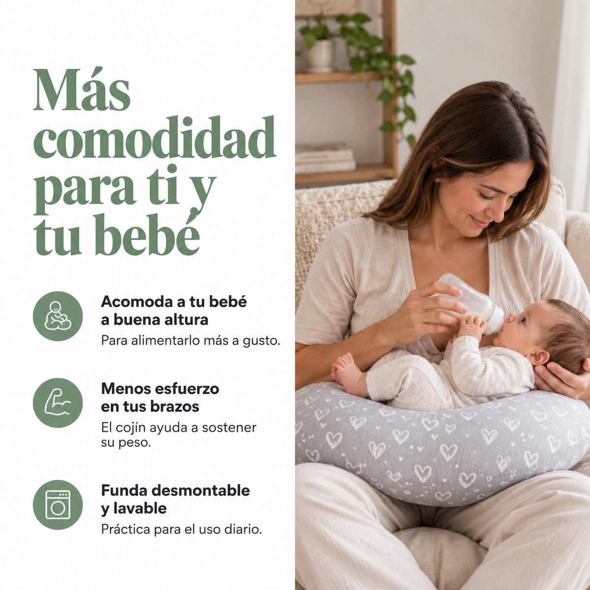 Cojín de Lactancia BORNEX™ | Más comodidad en cada toma