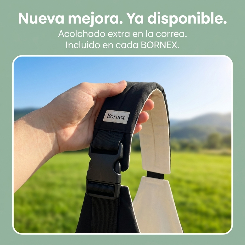 BORNEX Portabebés Cruzado Ajustable